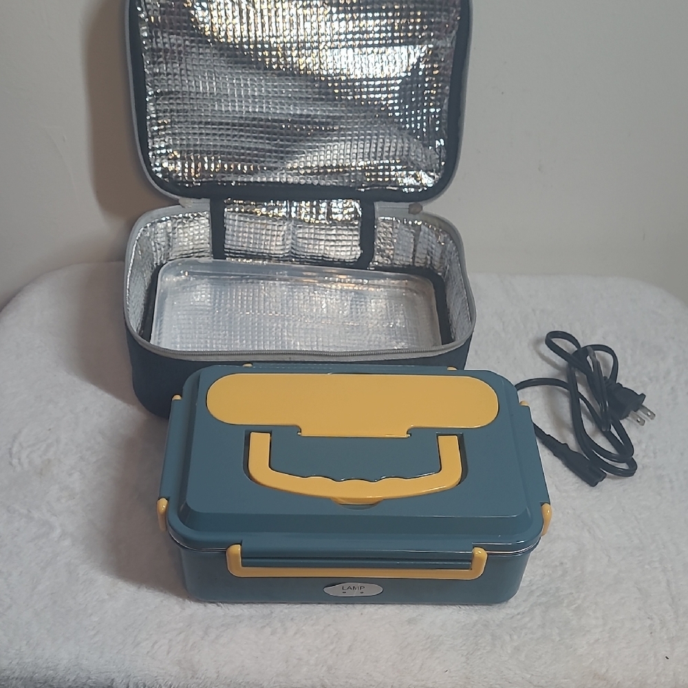 Blue and Yellow Electric Lunch Box